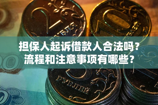 北京担保人起诉借款人合法吗？流程和注意事项有哪些？