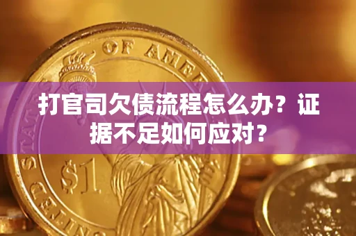 北京打官司欠债流程怎么办？证据不足如何应对？