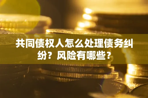 北京共同债权人怎么处理债务纠纷？风险有哪些？